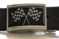 devanet belts race flag buckle